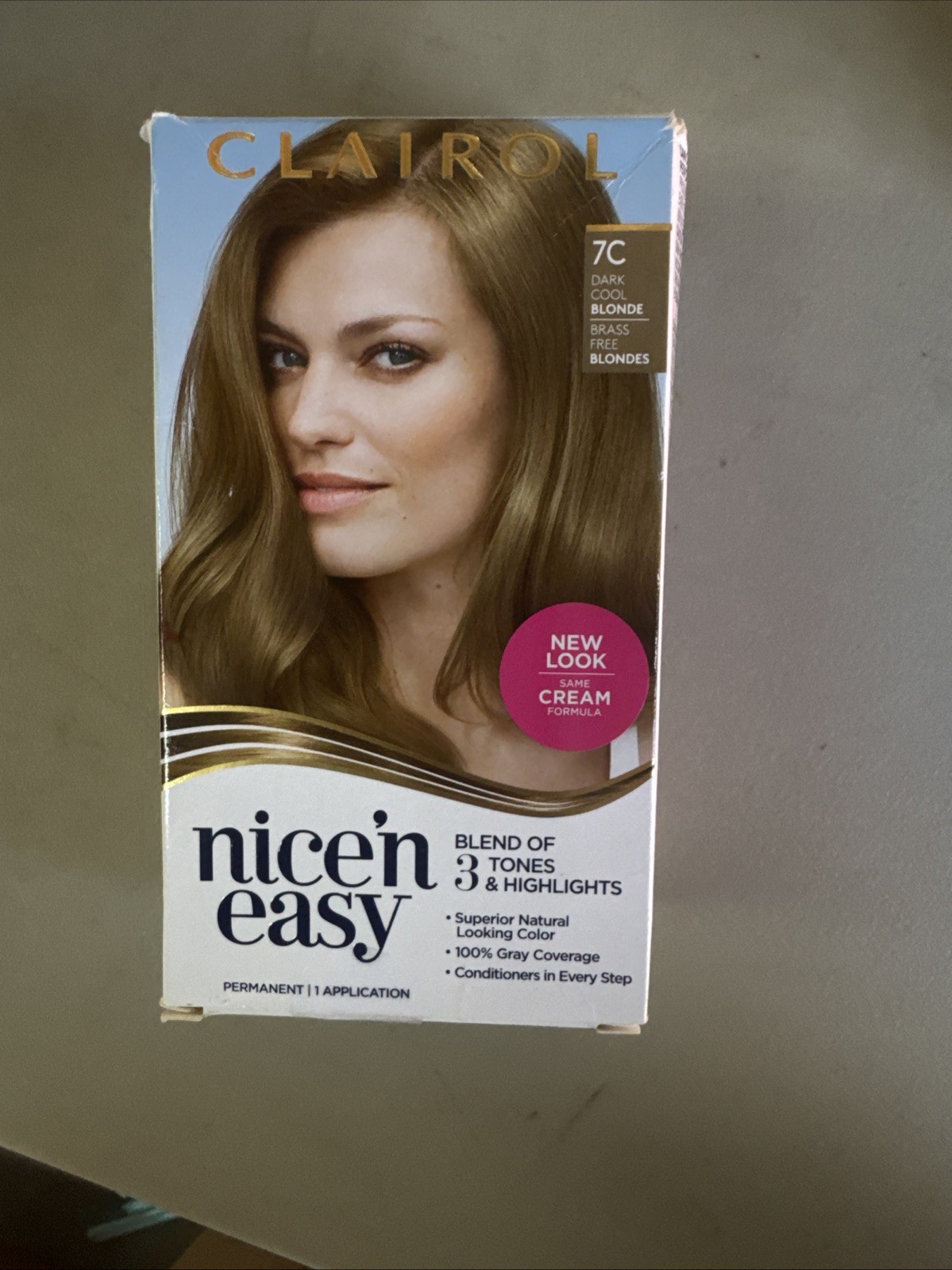 Cream, 7c Dark Cool Blonde, Hair Dye, 1