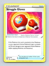 Pokemon Struggle Gloves 171/189 Darkness Ablaze Uncommon LP