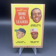 Willie mays, Frank Robinson, Orlando Cepeda 1962 Topps 