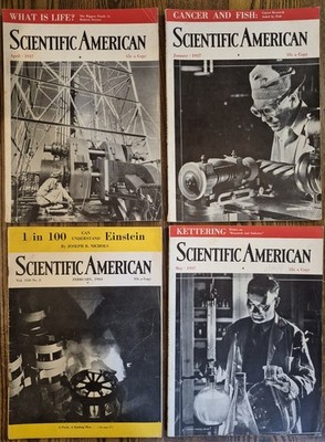 1937 Scientific American Magazines Lot of 4 Einstein Battleships Bridges Trains