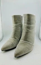Target Women’s Rhinestone Ankle Boots Silver Sparkle Size 7.5 Block Heel