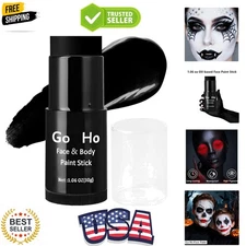 Cream-Blendable Black Face Paint Stick 1.06 oz,Full-coverage Face Body Paint ...
