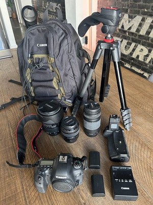 CANON 6D MARK II + 3 LENSES + TRIPOD + CARRY BAG + ND FILTER
