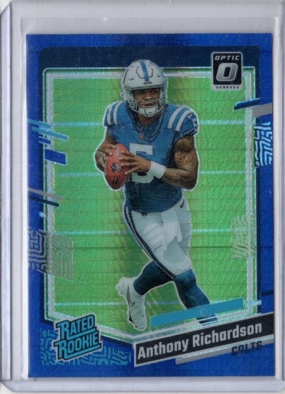 2023 Donruss Optic ANTHONY RICHARDSON RC Rated Rookie Holo Prizm Card #247 Colts