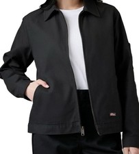 Dickies NWT Women's Size Medium Eisenhower Brushed Canvas Jacket Unlined Black
