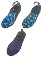 Norty Boys Sizes 11-4 Slip on Aqua Socks Pool Beach Water Shoe