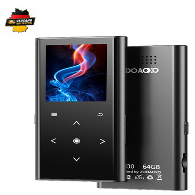 MP3-Player ZOOAOXO 64GB Bluetooth 52 HD-Lautsprecher UK