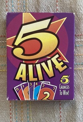 Vintage 5 Alive Card Game - 1994 - Mattel - COMPLETE