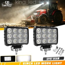 2x 6 320w Led Work Light Flood Spot Dustproof 1224v For Tractor Truck Offroad 2x 6 320w Led Work Light Flood Spot Dustproof 1224v For Tractor Truck Offroad