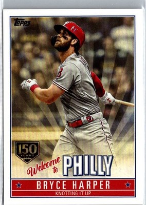 BRYCE HARPER 2019 Topps Update Welcome To Philly 150 Years Gold Stamp #BH-8 /150