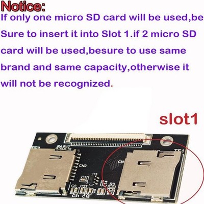 Solid State Drive Adapter Karte Dual für SD SDXC TF Karten 40pin einfache Integ
