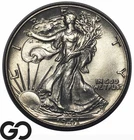 1941 Walking Liberty Half Dollar, Frosty Sharp Solid Gem BU++