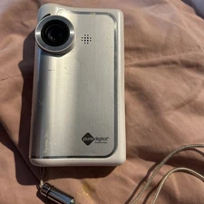 Flip Video Silver & White Pure Digital Technologies Ultra HD Pocket Camcorder