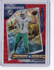 TUA TAGOVAILOA 2021 Rookies and Stars AIRBORNE RED WAVE #13 MIAMI DOLPHINS