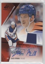 2023-24 Upper Deck SP Game Used Jersey Auto 17/99 Zach Hyman #45 Auto 1ik9