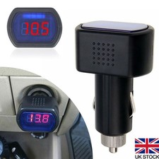 LED Car Van Battery Volt 12V 24V Voltage Meter Monitor Gauge Cigar Lighter Plug