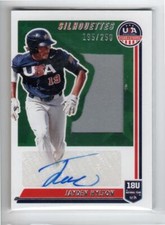 2022 USA Baseball Silhouettes Signature Material Jerseys #58 Jayden Hylton /250