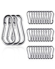 Small Carabiner Ciip, 30pcs 1.57inch Mini Carabiners Clips, Stainless Steel Spri