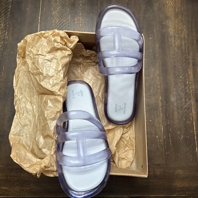 Melissa x Telfar Jelly Slide Clear Unisex Womens 11/Mens 10 EU