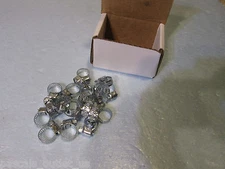 Lot (20 Pcs) Steel Hose Clamps 1/4" to 5/8" ID Metal Band Worm-Screw