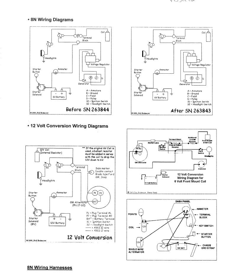 8nb Orig Braided Restoration Wiring Harness Ford 8n Front Mtd Distributor Ebay