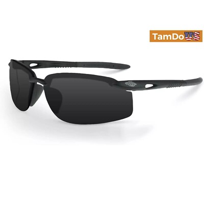 (Lot of 2) Crossfire 1241 W Safety Glasses Smoke Lens/Crystal Black Frame