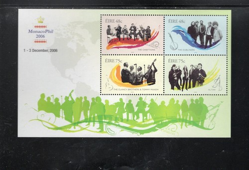 IRELAND #1694d 2006 IRISH MUSIC GROUPS OVRPRT MINT VF NH O.G S/S4 | eBay