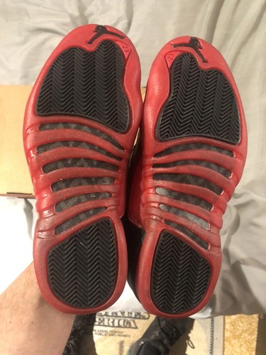 Nike Air Jordan 12 XII OG Flu Game 1997 Black Red 130690-061 Size 8 - Picture 10 of 12