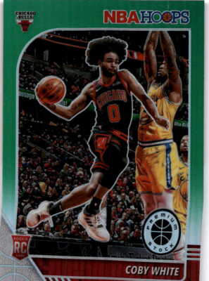 2019 Hoops Premium Stock Prizms Green Coby White  204