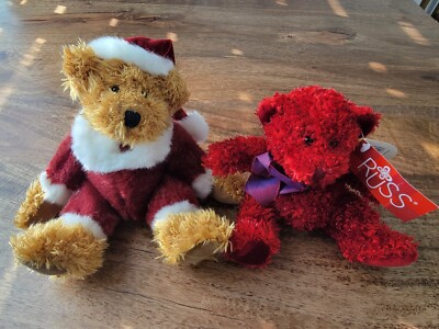 Lot Russ Berrie Inc Teddy Bears Plush KRIS (no tag