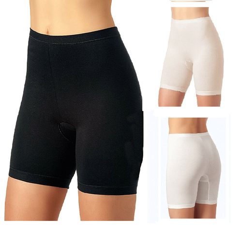 2 slip donna JADEA con gamba lunga a pantaloncino in cotone mutanda vita  alta | eBay