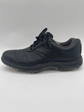 Footjoy Contour Series Black Leather Spikes Golf Shoes 54018 Men's Size 10
