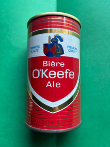 Old Vintage "O'KEEFE Ale Biere" S/S Empty Beer Can , Montreal Quebec CANADA