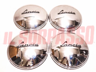 Chromed Wheel Cups Rims Hubcaps Lancia Appia Series 1 Original NOS