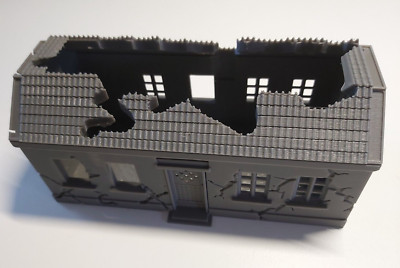 Zerstörtes Haus Scheune oder Werkstatt Stil Wargaming 28mm Ruine Gebäude