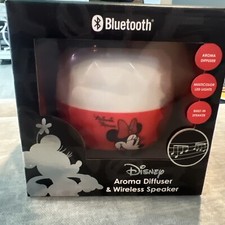 Disney Minnie Mouse Wireless Speaker Bluetooth Aroma Diffuser LED Lights NEW