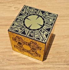 Hellraiser Puzzle Box Solid Wood Lament Cube Foil Face Originator Full Size New
