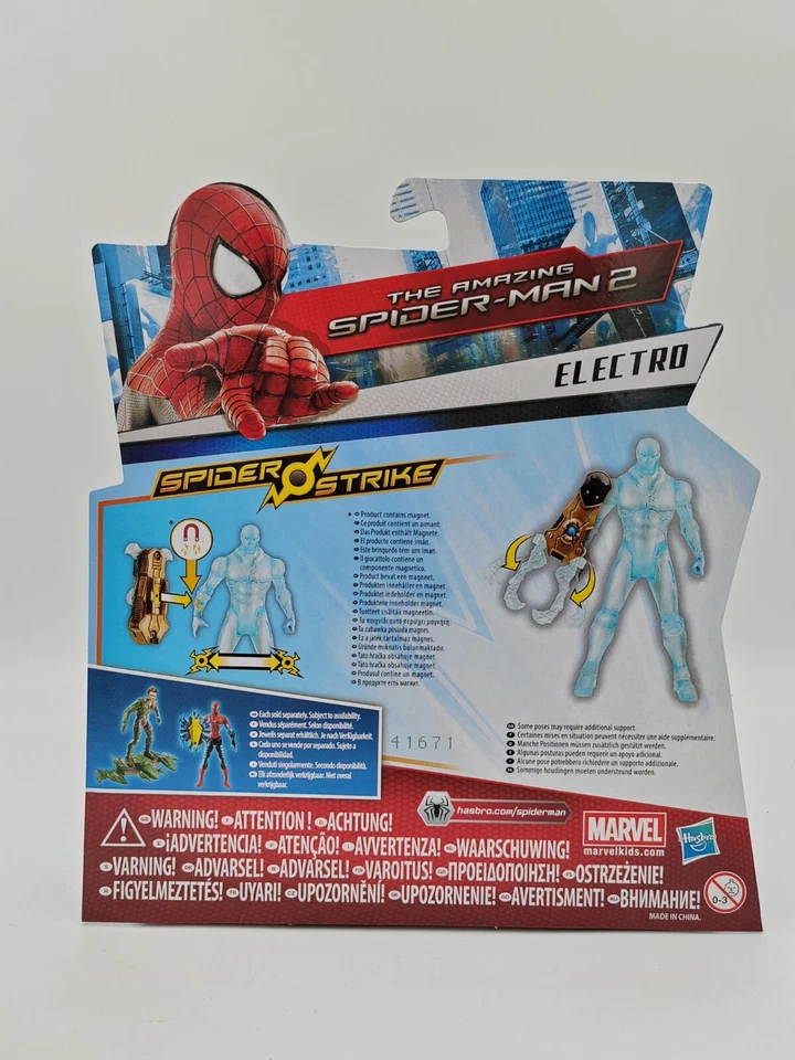 Figura de acción Amazing Spider-Man 2 Spider Strike Shock Snare Electro 3,75" 2014. Foto 4 de 4