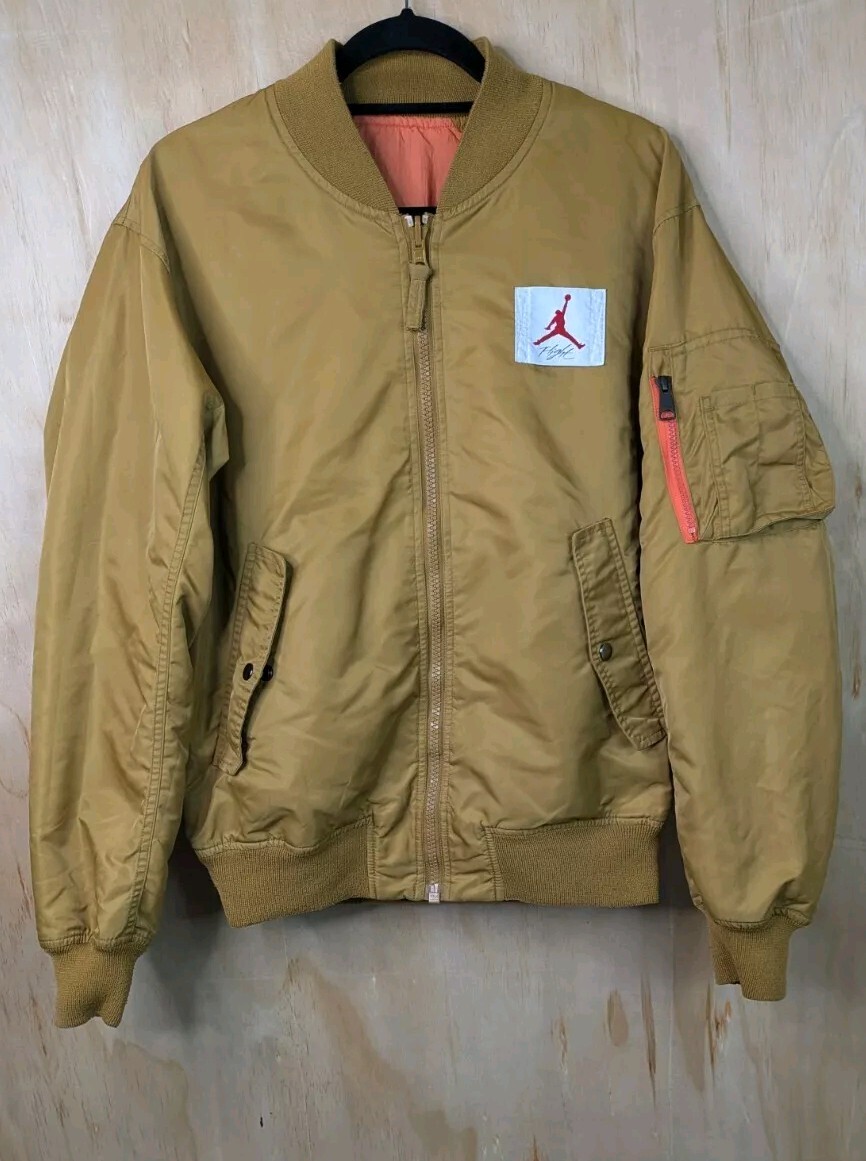Jordan Flight MA-1 Bomber Jacket Womens Size Small Reversible Pilot Loose Fit  thumbnail 2