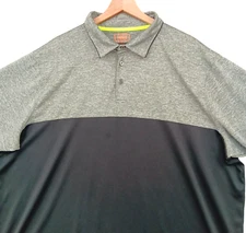 The Foundry Supply Co Polo Shirt Mens 3XL Colorblock SS Stretch Poly Golf Tennis