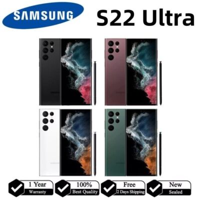 NEW SEALED SAMSUNG GALAXY S22 ULTRA 5G 128/256/512GB UNLOCKED ALL COLOR &CARRIER