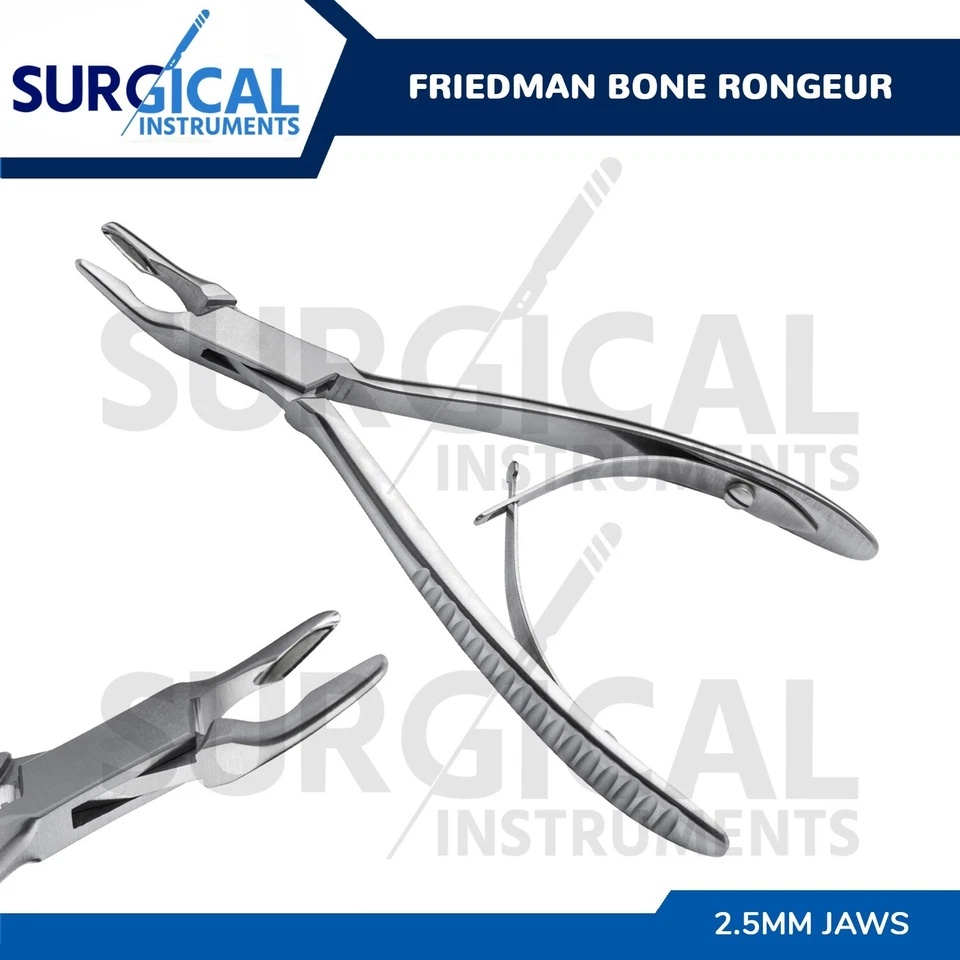 ATLANTIC Friedman Bone Rongeur 2.5mm Jaws Surgical Dental Instrument 5.50" German Grade