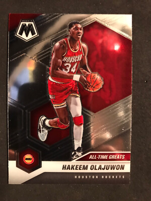 2020-21 Mosaic Base #284 - Hakeem Olajuwon - Houston Rockets