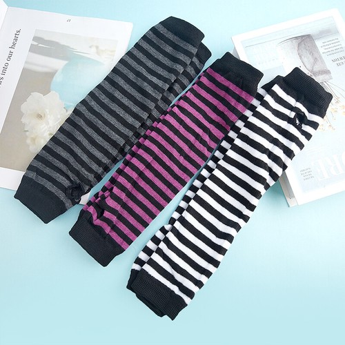 Gothic Punk Style Half Finger Long Glove Knit Length Sleeve Fingerless Gloves WE - Bild 6 von 16