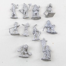 D D Dungeons Dragons Metal Miniatures RPG Grenadier 70's 80's Lot of 10 A34