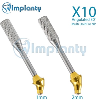 10x Angled Multi Unit 30° Titanium NP Conical Dental Similar Nobel Active