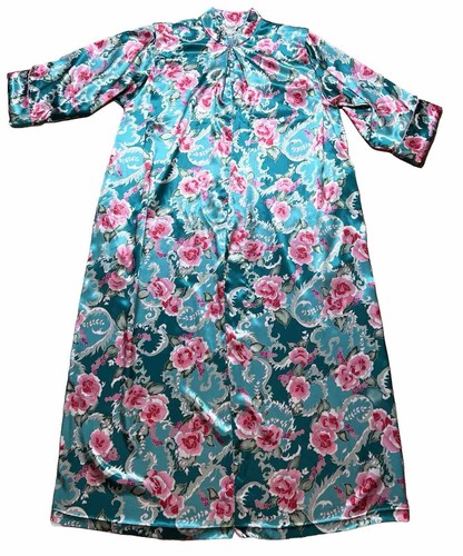 Vintage Christian Dior Designer Kimono Robe Size M Granny Old Money Dress Lounge