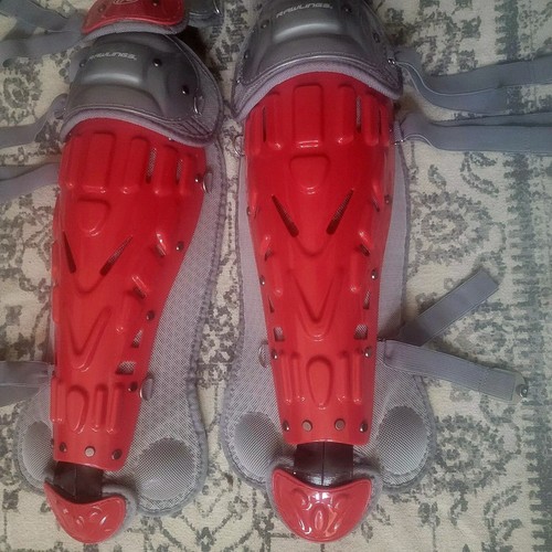 NEW 15.5 Rawlings Leg Guards LGVELI-S/GR - Baseball / Softball - Picture 6 of 12