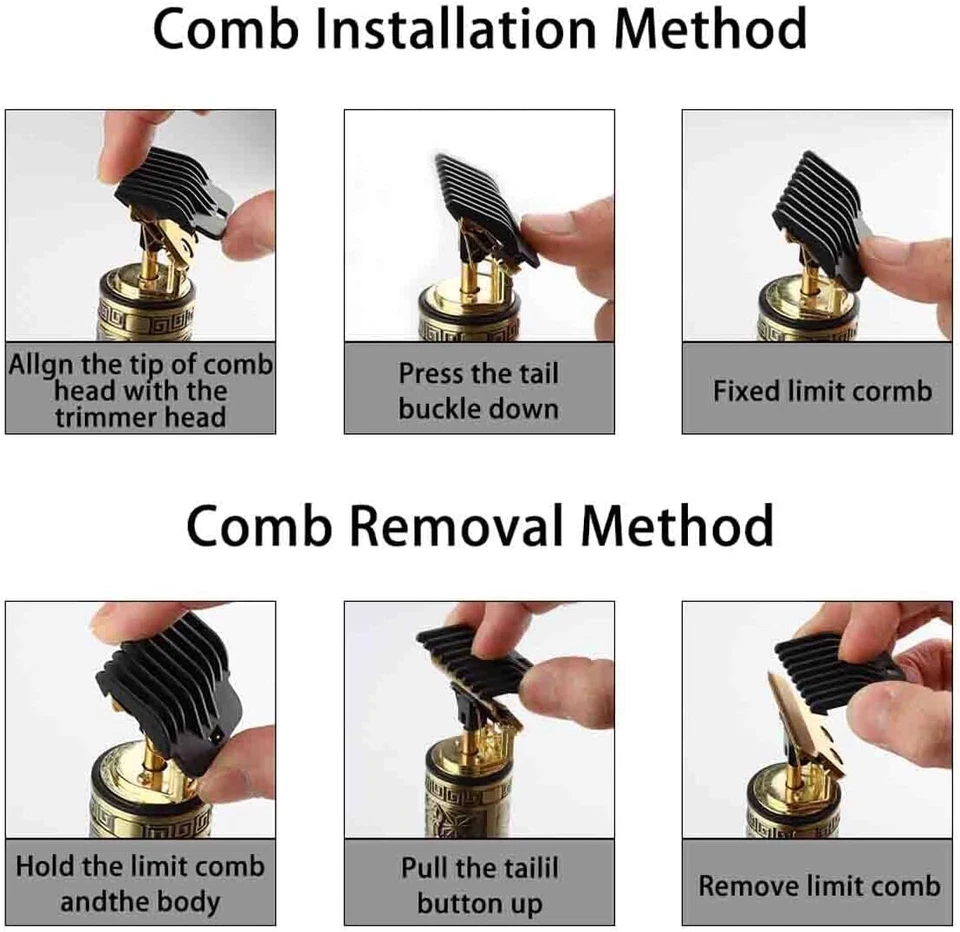 Vintage T9 Cordless Hair Clippers for Men – Electric Beard Trimmer Set, 2 Pack - Image 2 of 4