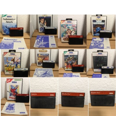 Sega Master System Spiele Asterix Heroes Of The Lance Super Space Invaders Shino